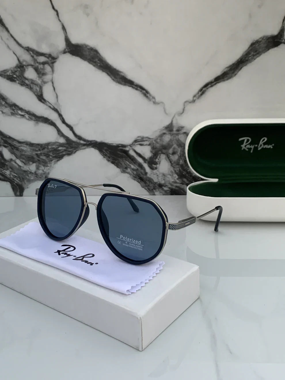 RB 301 silver blue Sunglasses